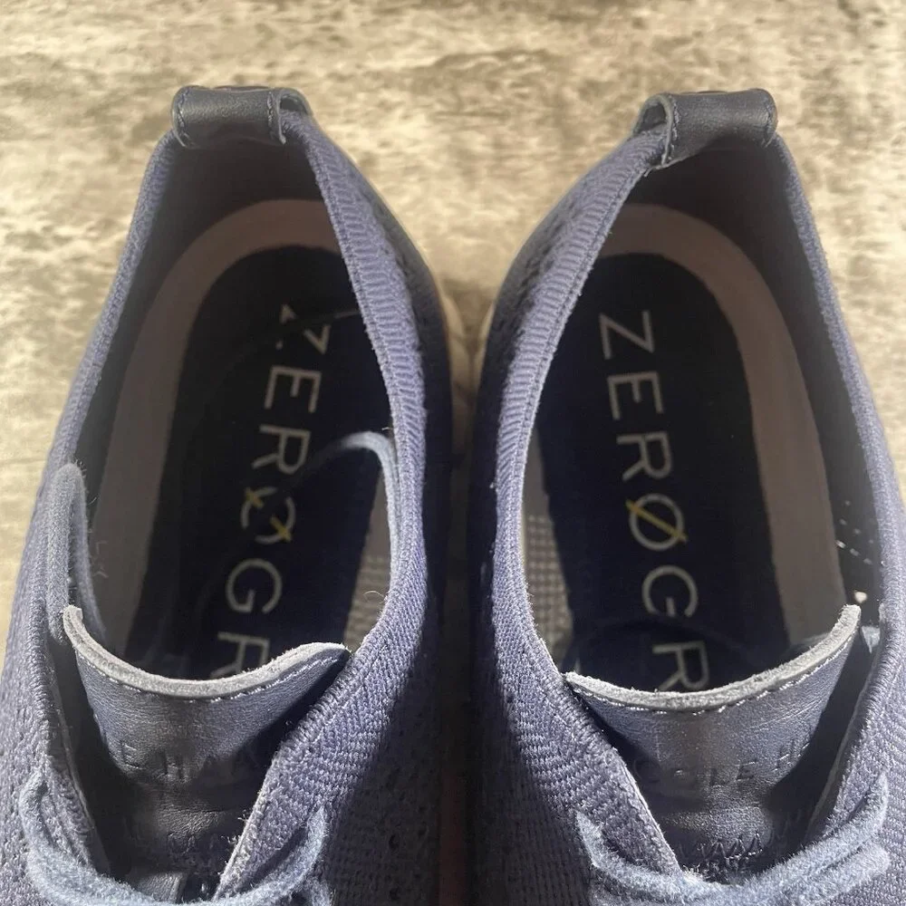 Cole Haan Zerogrand Stitchlite Men's 13 M Wingtip Oxford Marine Blue C32149 - Picture 9 of 10